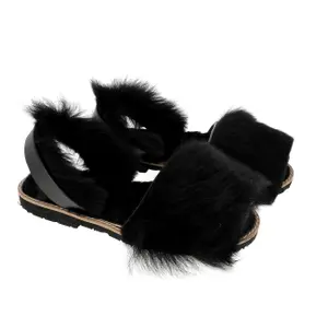 Sheepskin sandals for girls Minorquines Avarca image-2