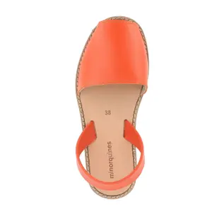 Baby girl leather sandals Minorquines Avarca Naranja image-2