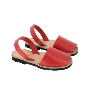 Leather sandals pomodoro girl Minorquines Avarca image-2