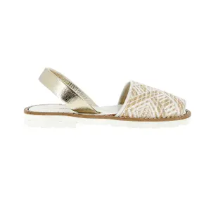 Girl's sandals Minorquines Avarca Raffia image-0