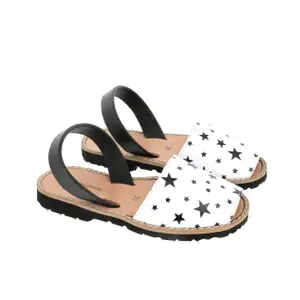 Girl's leather star sandals Minorquines Avarca image-1