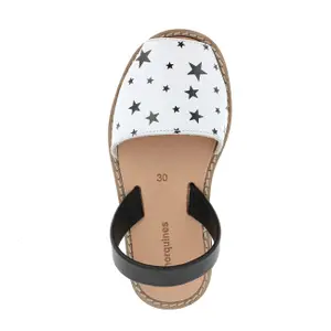 Girl's leather star sandals Minorquines Avarca image-2