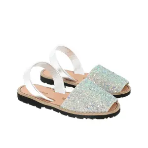 Sunny glitter sandals for girls Minorquines Avarca image-1