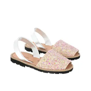 Sunny baby girl glitter sandals Minorquines Avarca image-1