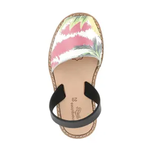 Tropical leather sandals for baby girls Minorquines Avarca image-1