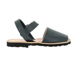 Girl's leather sandals Minorquines Avarca Velcro image-0