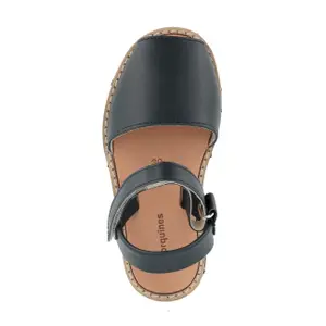 Girl's leather sandals Minorquines Avarca Velcro image-1
