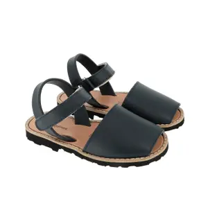 Girl's leather sandals Minorquines Avarca Velcro image-2