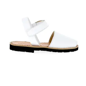Girl's leather sandals Minorquines Avarca Velcro image-0