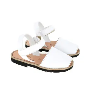 Girl's leather sandals Minorquines Avarca Velcro image-2