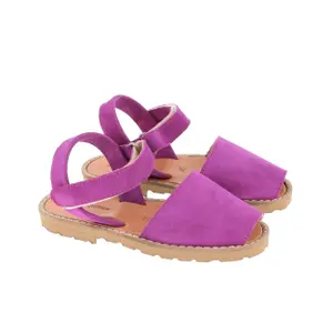 Suede sandals for girls Minorquines Avarca Velcro image-2