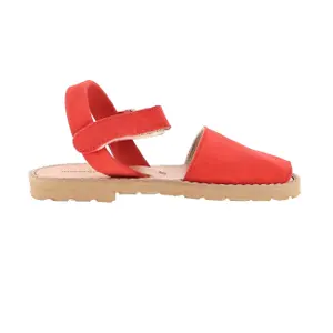 Suede sandals for girls Minorquines Avarca Velcro image-0
