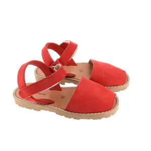 Suede sandals for girls Minorquines Avarca Velcro image-2