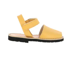 Girl's leather sandals Minorquines Avarca Velcro image-0