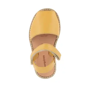 Girl's leather sandals Minorquines Avarca Velcro image-1