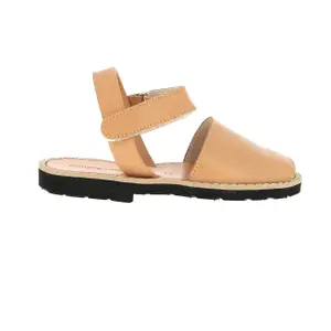 Girl's leather sandals Minorquines Avarca Velcro image-0