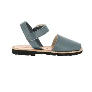 Girl's leather sandals Minorquines Avarca Velcro image-0