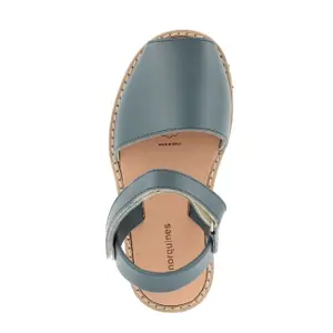 Girl's leather sandals Minorquines Avarca Velcro image-1