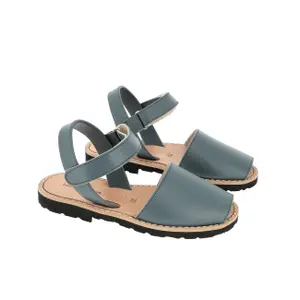 Girl's leather sandals Minorquines Avarca Velcro image-2