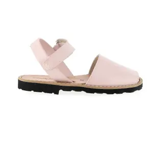 Girl's leather sandals Minorquines Avarca Velcro image-0