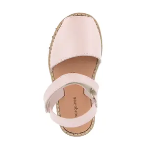 Girl's leather sandals Minorquines Avarca Velcro image-1