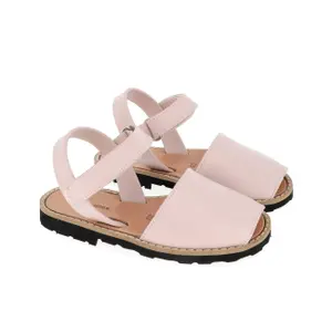Girl's leather sandals Minorquines Avarca Velcro image-2