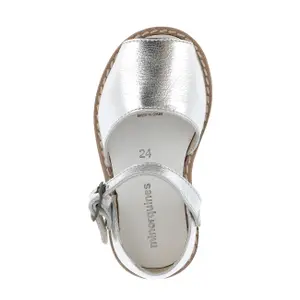 Metal buckle sandals for baby girl Minorquines Frailera Fiesta Blanca image-2