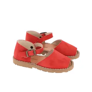 Girl's suede buckle sandals Minorquines Frailera image-1