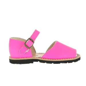 Leather buckle sandals for baby girl Minorquines Frailera image-0