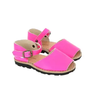 Leather buckle sandals for baby girl Minorquines Frailera image-1