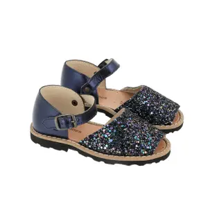 Glitter sandals with rubber sole for baby girl Minorquines Frailera image-1