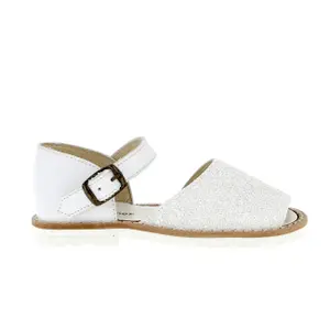 Girls' glitter sandals baby Minorquines Frailera Fiesta Blanca image-0