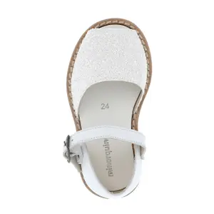 Girls' glitter sandals baby Minorquines Frailera Fiesta Blanca image-1