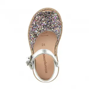Girls' glitter sandals Minorquines Frailera image-1