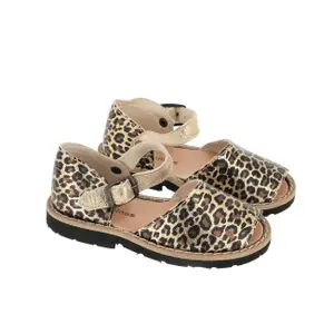 Jaguar leather buckle sandals for baby girl Minorquines Frailera image-1