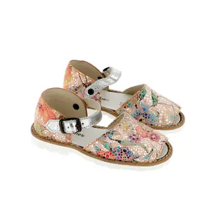 Baby girl sandals Minorquines Frailera Mosaïque Fiesta Blanca image-0