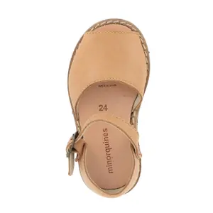 Leather buckle sandals for girls Minorquines Frailera image-2