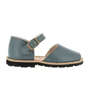 Baby girl leather sandals Minorquines Frailera Petrol image-0