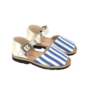 Striped baby girl sandals Minorquines Frailera image-2