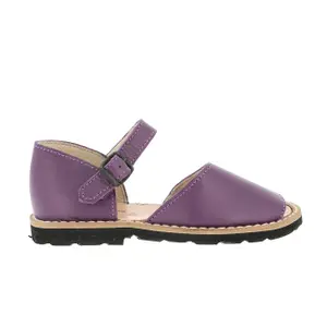 Girls' buckle leather sandals Minorquines Frailera image-0