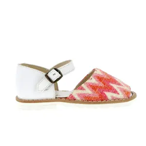 Baby girl sandals Minorquines Frailera Zig Zag image-0