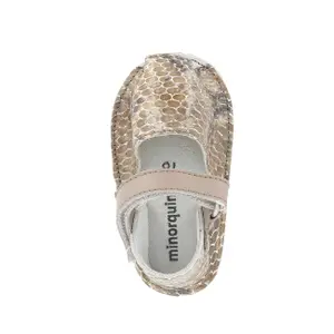 Python leather slippers for baby girl Minorquines Frailera image-1