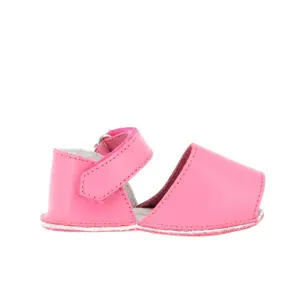 Leather slippers baby girl pouch Minorquines Frailera image-0