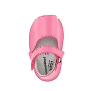 Leather slippers baby girl pouch Minorquines Frailera image-1