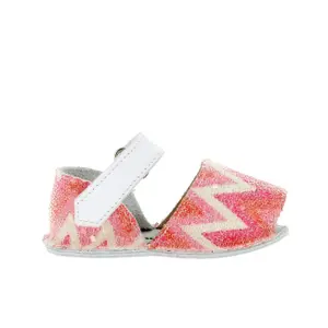 Baby girl slippers Minorquines Frailera zig zag image-0