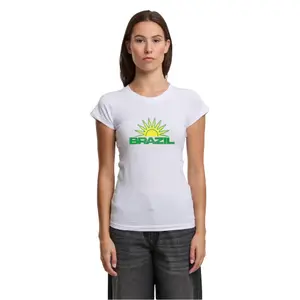 T-shirt damski Miss Tee Brazil Vibes Stretch