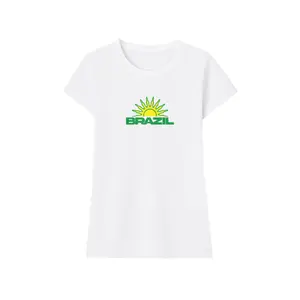T-shirt damski Miss Tee Brazil Vibes Stretch image-2