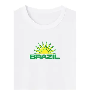 T-shirt damski Miss Tee Brazil Vibes Stretch image-4