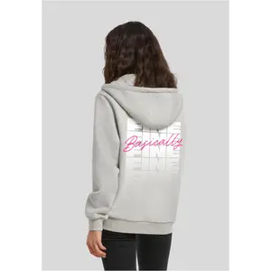 Casaco com capuz com fecho de correr para mulher Miss Tee Basically Fine image-1
