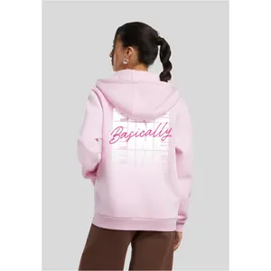 Sweatshirt à capuche zippé femme Miss Tee Basically Fine image-1